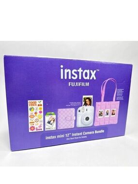 Fujifilm Instax mini 12 Instant Film Camera Bundle in Pastel Blue